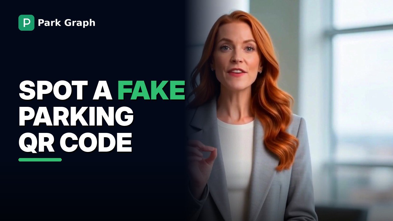 Poster frame from the Park Graph film: Parking QR Code Scams: How to Spot a Fake Before You Pay