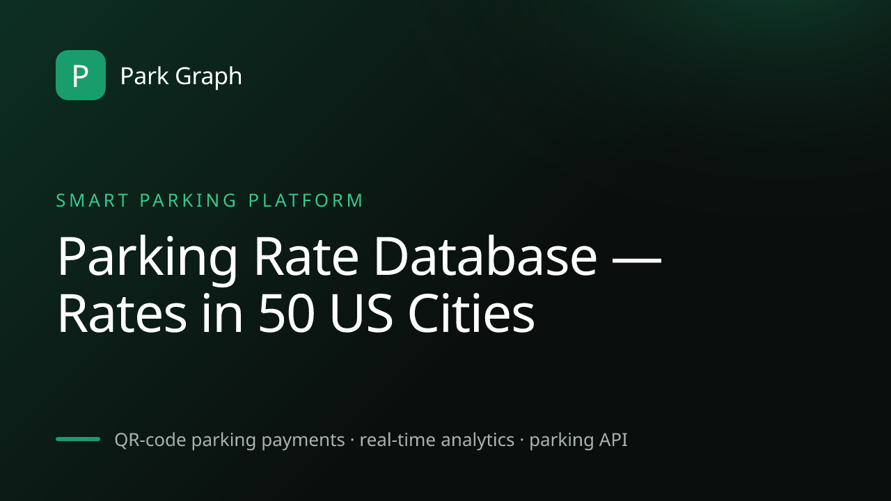 Parking Rate Database — Rates in 50 US Cities | Park Graph